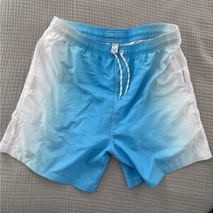 APTRO Blue and White Men's Swim Shorts